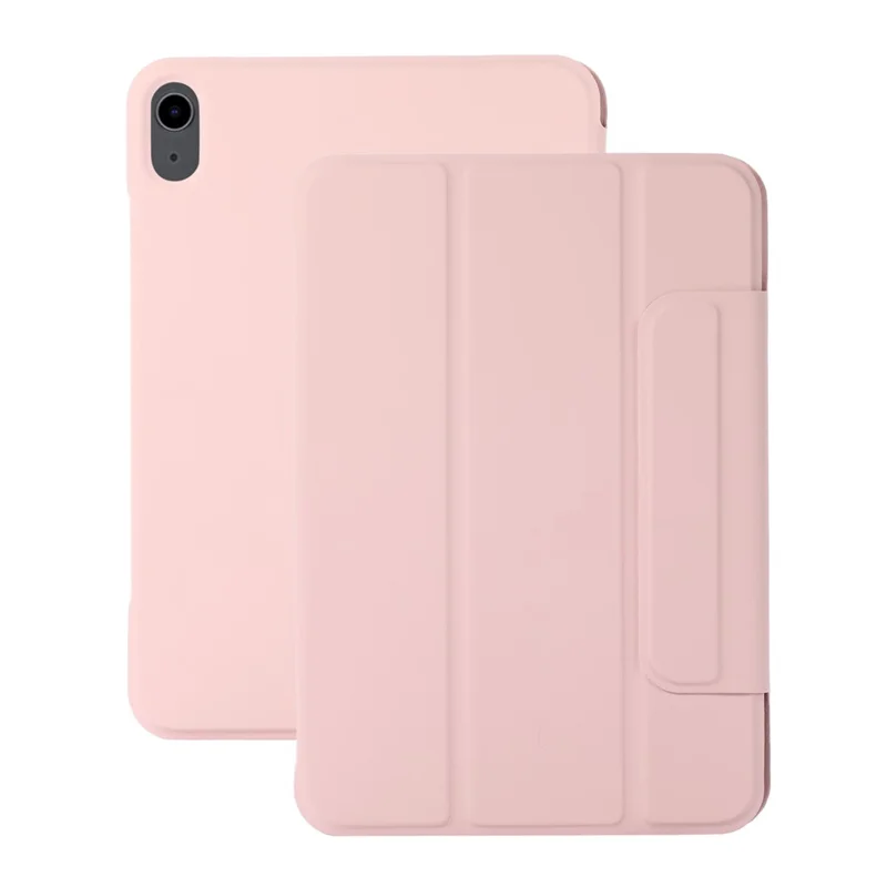 Magnetic Absorption Design Leather Stand Tablet Case Cover for iPad mini (2024) / mini (2021) - Pink