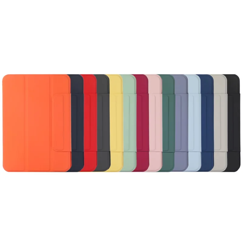 Magnetic Absorption Design Leather Stand Tablet Case Cover for iPad mini (2024) / mini (2021) - Pink