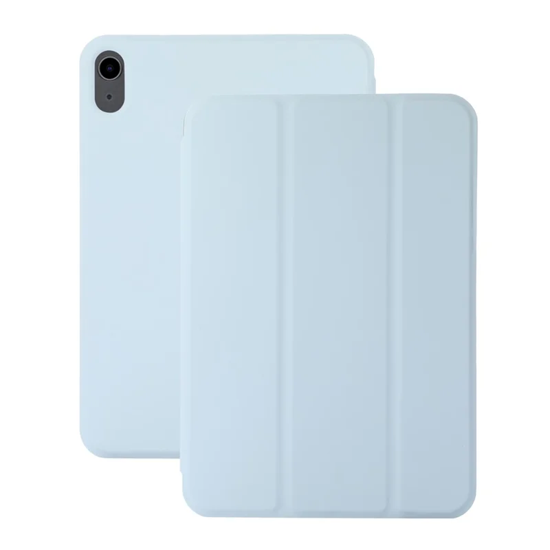 All-Round Protective Magnetic Hard PC PU Leather Tablet Cover Shell for iPad mini (2024) / mini (2021) - Baby Blue