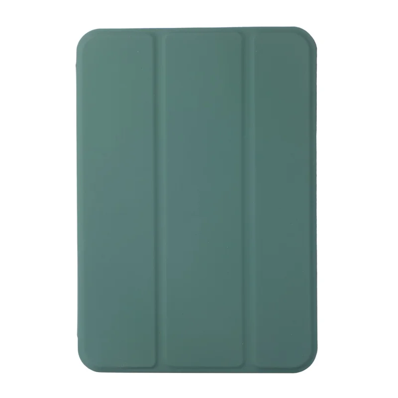 All-Round Protective Magnetic Hard PC PU Leather Tablet Cover Shell for iPad mini (2024) / mini (2021) - Dark Green