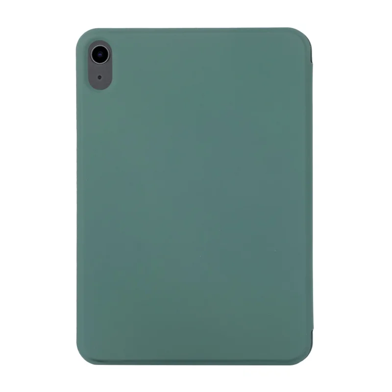 All-Round Protective Magnetic Hard PC PU Leather Tablet Cover Shell for iPad mini (2024) / mini (2021) - Dark Green