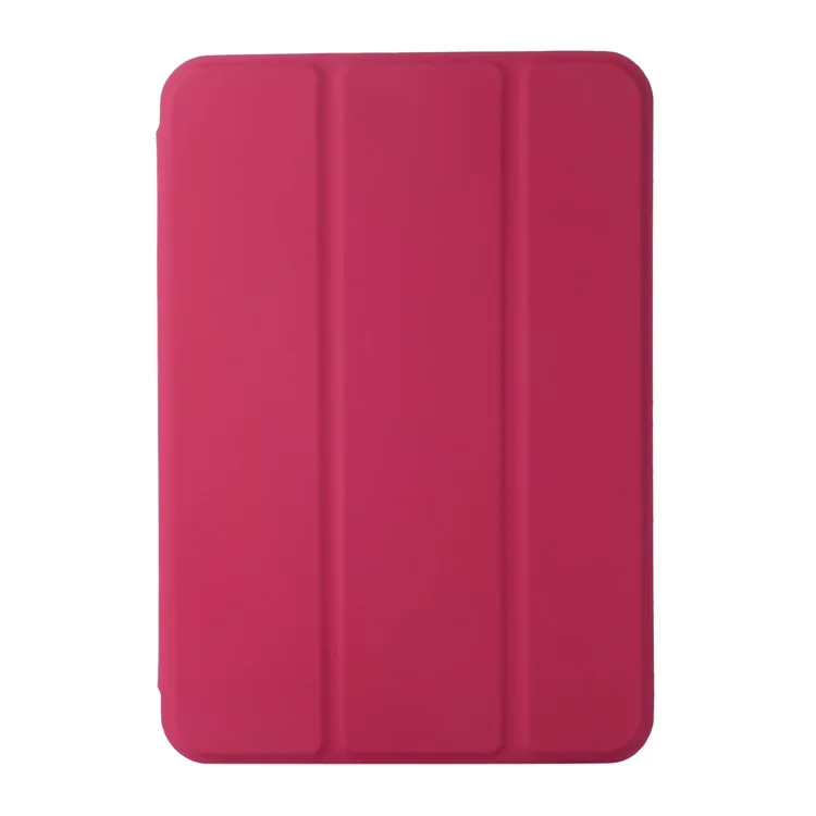 All-Round Protective Magnetic Hard PC PU Leather Tablet Cover Shell for iPad mini (2024) / mini (2021) - Wine Red