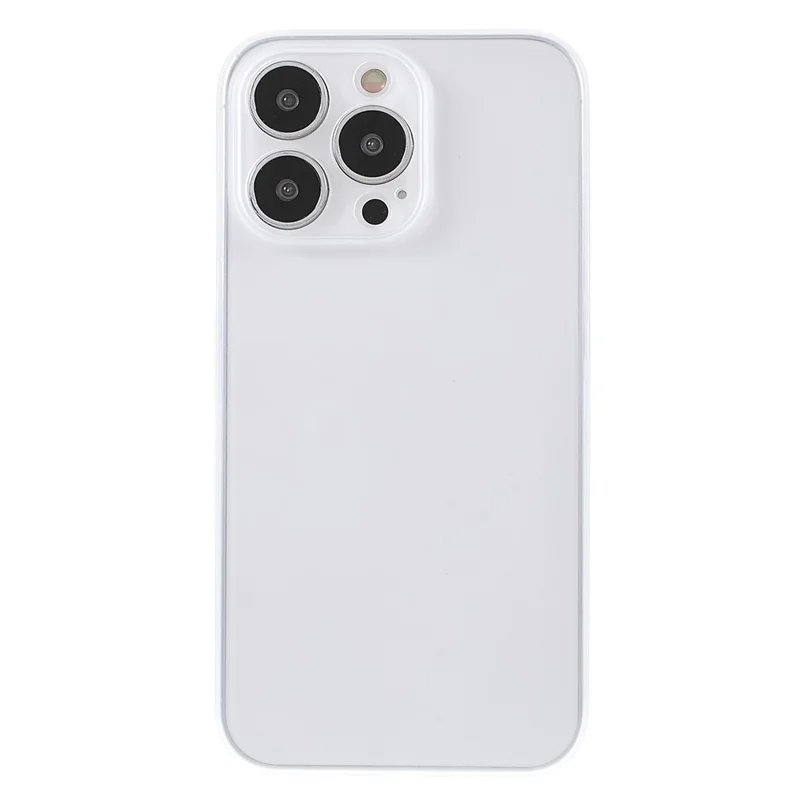 Matte Surface Ultra Slim Light Anti-Scratch Precise Cutout Hard PC Phone Case for iPhone 13 Pro 6.1 inch - White