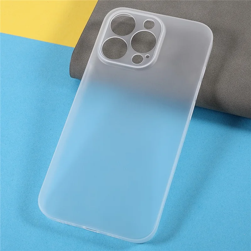 Matte Surface Ultra Slim Light Anti-Scratch Precise Cutout Hard PC Phone Case for iPhone 13 Pro 6.1 inch - White