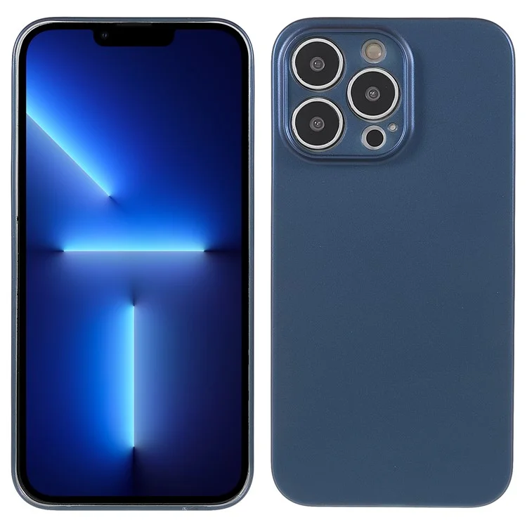 SURFACE MATTE ULTRA SLIME LUMIÈRE ANTI-Scratch CUTOUT CUPÉRATION DUR PC DUR PC POUR IPHONE 13 PRO 6.1 POUCES - Bleu