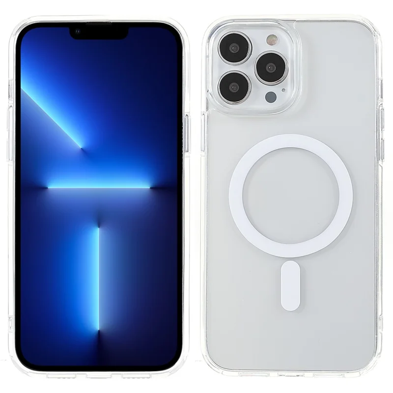 TOTU AA-160 Clear Anti-Drop Shockproof Magnetic Charging Function Acrylic and TPU Protective Case for iPhone 13 Pro Max 6.7 inch