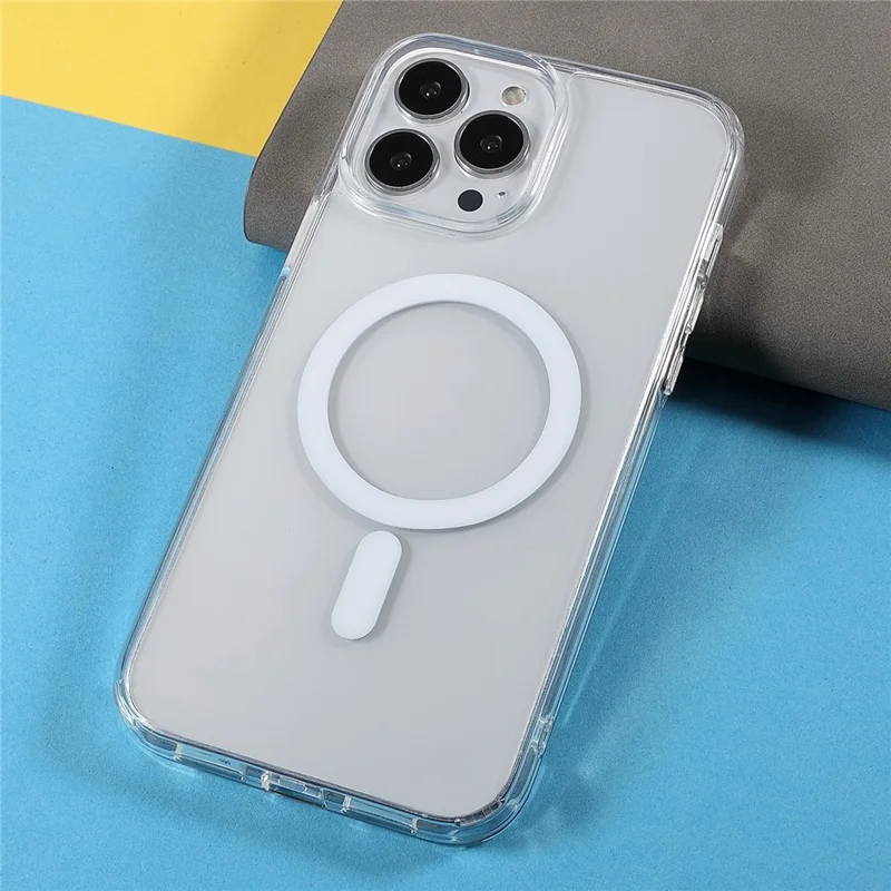 TOTU AA-160 Clear Anti-Drop Shockproof Magnetic Charging Function Acrylic and TPU Protective Case for iPhone 13 Pro Max 6.7 inch