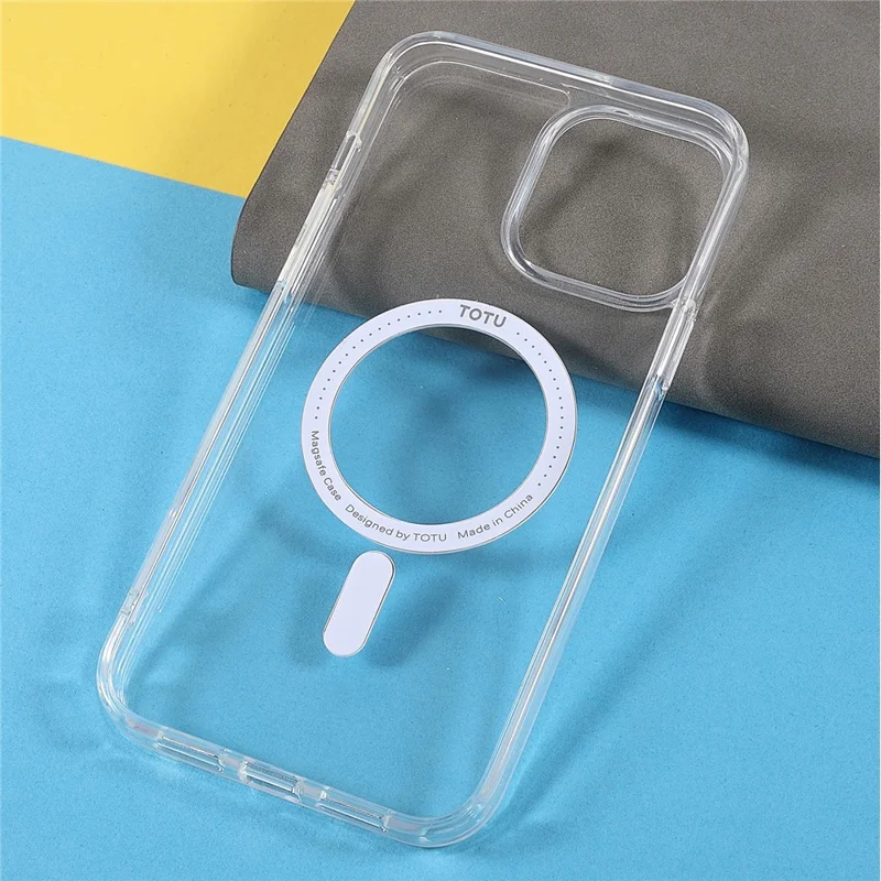TOTU AA-160 Clear Anti-Drop Shockproof Magnetic Charging Function Acrylic and TPU Protective Case for iPhone 13 Pro Max 6.7 inch