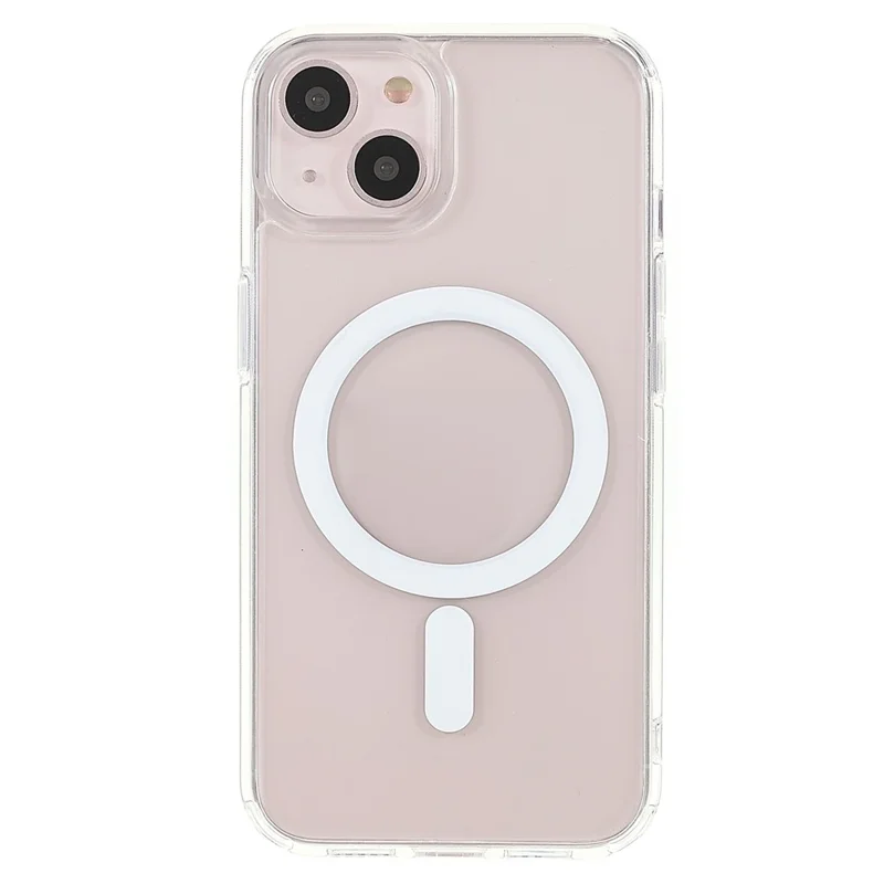 TOTU AA-160 Soft TPU + Acrylic Magnetic Hybrid Transparent Case Mobile Phone Back Cover for iPhone 13 6.1 inch