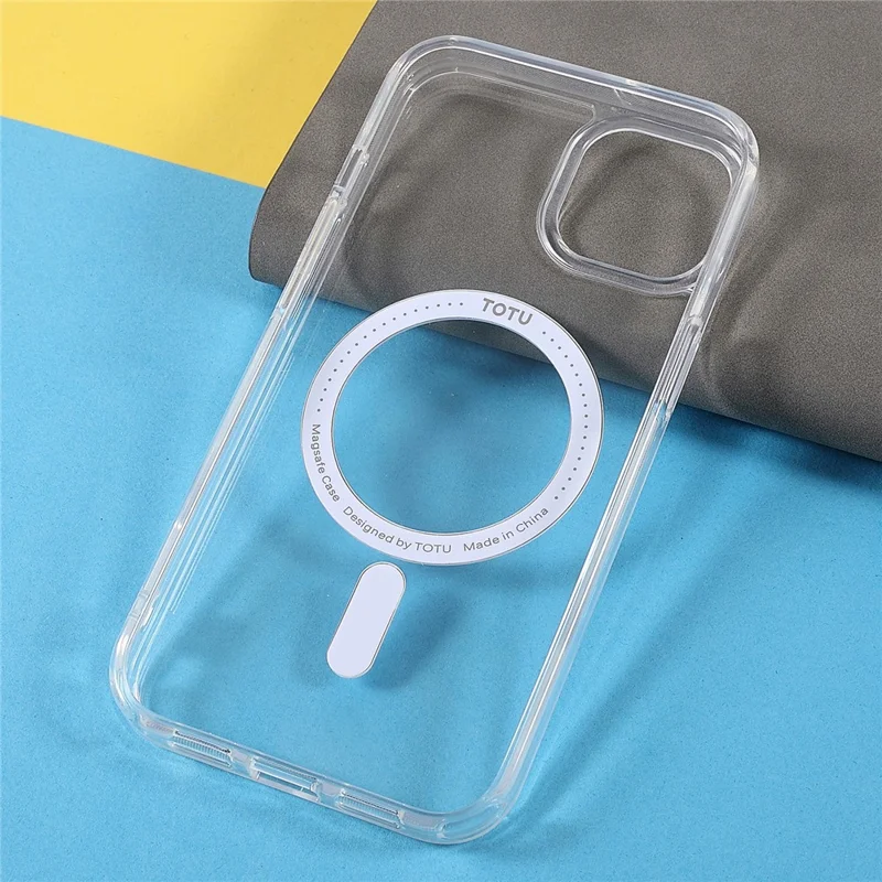 TOTU AA-160 Super Clear Shockproof Magnetic Hard Acrylic and Soft TPU Phone Case for iPhone 13 mini 5.4 inch
