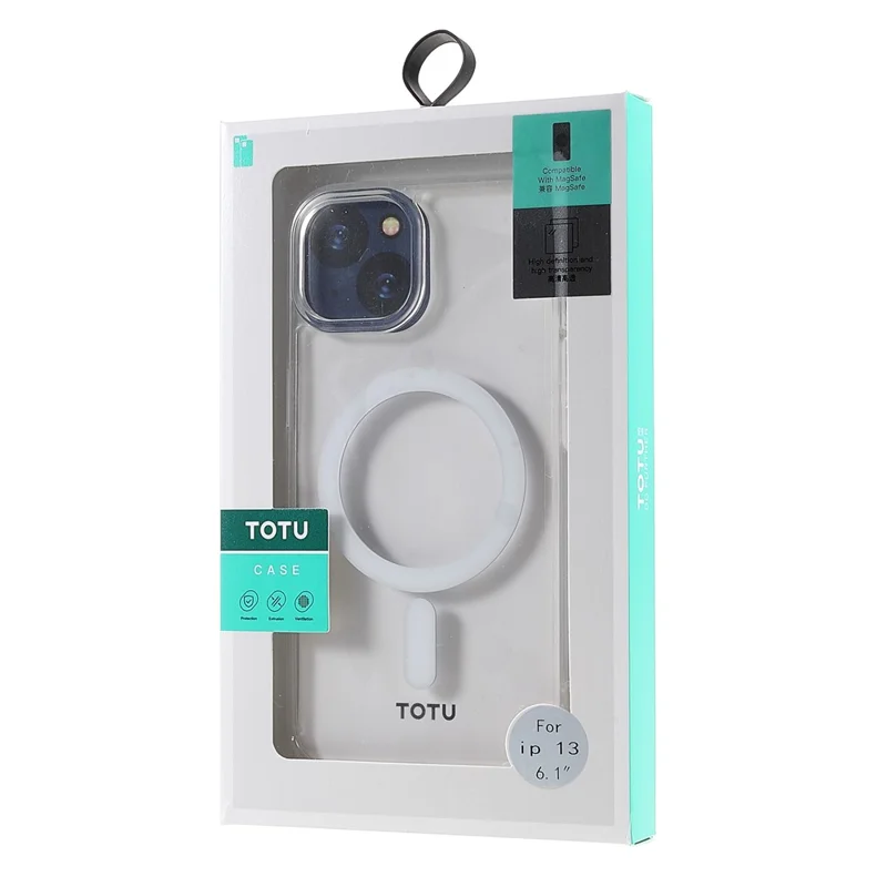 TOTU AA-160 Super Clear Shockproof Magnetic Hard Acrylic and Soft TPU Phone Case for iPhone 13 mini 5.4 inch