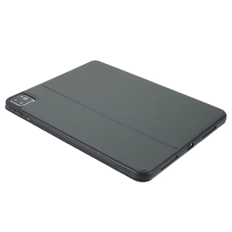 X-LEVEL KEVLAR Textured Stand PU Leather Auto Wake/Sleep Smart Tablet Protective Cover with Pen Holder for iPad Pro 11'' 2021/2020/2018 - Army Green