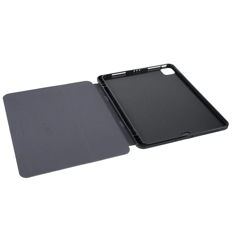 X-LEVEL KEVLAR Textured Stand PU Leather Auto Wake/Sleep Smart Tablet Protective Cover with Pen Holder for iPad Pro 11'' 2021/2020/2018 - White