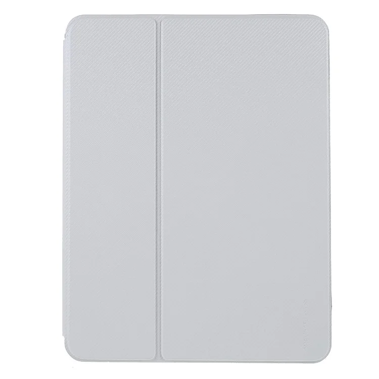 X-LEVEL KEVLAR Textured Stand PU Leather Auto Wake/Sleep Smart Tablet Protective Cover with Pen Holder for iPad Pro 11'' 2021/2020/2018 - White
