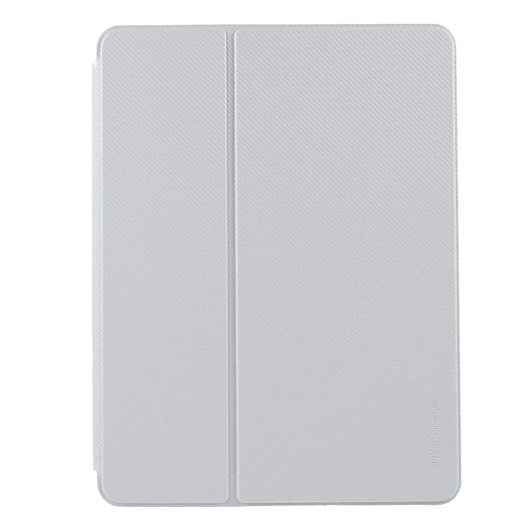 X-LEVEL Kevlar Series Carbon Fiber Texture Stand PU Leather Protective Smart Tablet Cover mit Stifthalter für iPad 9,7-Zoll (2017)/(2018) / Air (2013)/Air 2 / iPad Pro 9,7 Zoll (2016) - Grau
