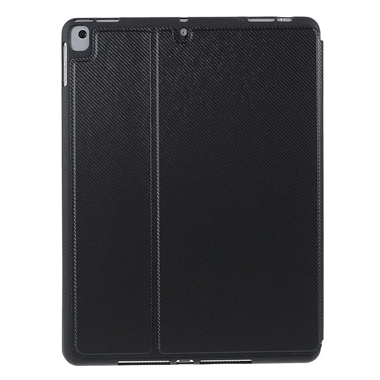 tampa protetora de protetora de nível de couro kevlar stand de nível x de nível x com suporte para caneta para ipad 10.2 (2020) (2019) (2021) / ipad air 10,5 polegadas (2019) / ipad pro 10,5 polegadas (2017) - preto