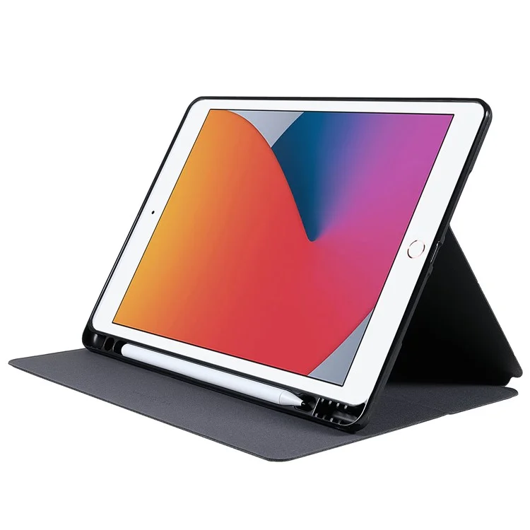 Funda protectora X-LEVEL KEVLAR Leather Stand Auto Wake/Sleep para iPad 10.2 (2020) (2019) (2021) / iPad Air 10.5 pulgadas (2019) / iPad Pro 10.5 pulgadas (2017) - Negro