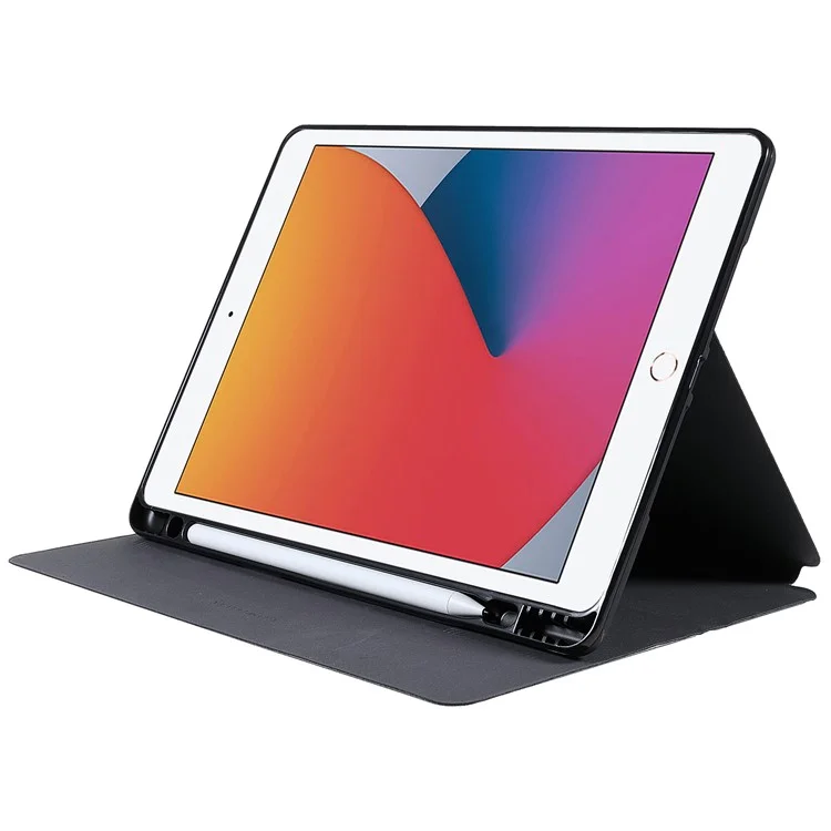 Housse de protection en cuir Kevlar X-LEVEL avec support automatique Veille/Réveil pour iPad 10.2 (2020) (2019) (2021) / iPad Air 10.5 pouces (2019) / iPad Pro 10.5 pouces (2017) - Vert
