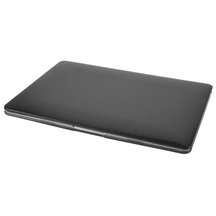 Honeycomb Texture PC Protective Cover Ultra-thin Laptop Case for MacBook Air 13.3-inch with Retina Display A2179 (2020)/A1932/A2337 - Black