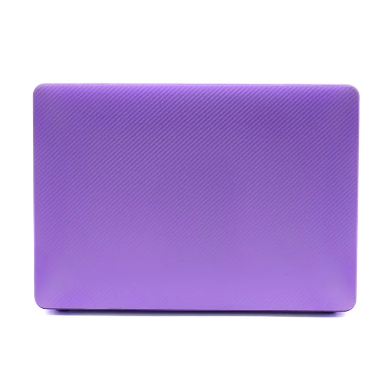 Carbon Fiber Texture PC Notebook Cover Laptop Case for MacBook Pro 13-inch A1708/A1706/A1989/A2159/A2251/A2289/A2338 - Purple