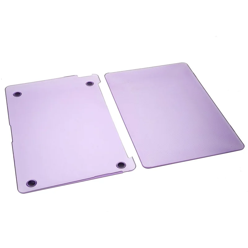 Dots Pattern PC Shell Front and Back Slim Laptop Protective Case for MacBook Air 13.3-inch (A1369/A1466) - Purple