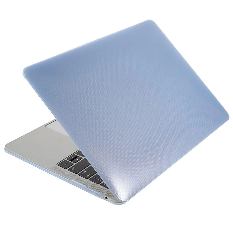 Front and Back Dots Pattern Slim Laptop PC Case for MacBook Air 13.3-inch with Retina Display A2179 (2020)/A1932/A2337 - Baby Blue
