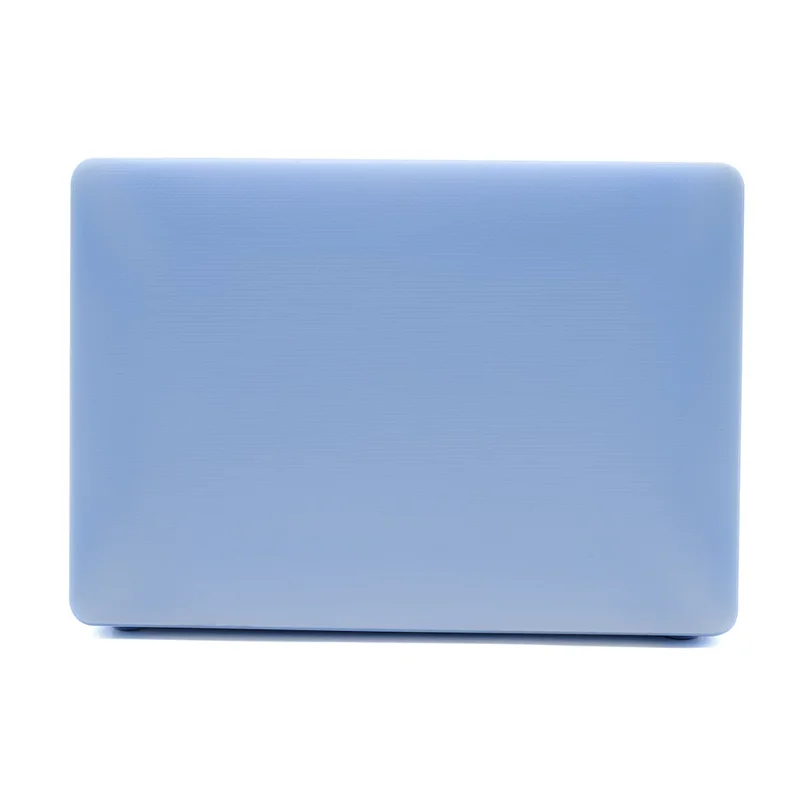 Front and Back Dots Pattern Slim Laptop PC Case for MacBook Air 13.3-inch with Retina Display A2179 (2020)/A1932/A2337 - Baby Blue