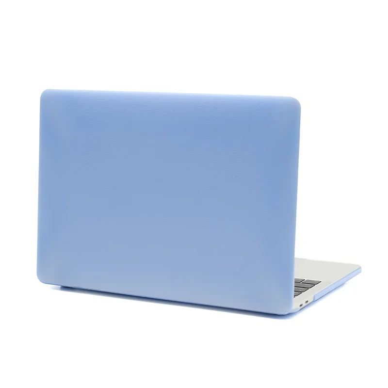 Front and Back Dots Pattern Slim Laptop PC Case for MacBook Air 13.3-inch with Retina Display A2179 (2020)/A1932/A2337 - Baby Blue