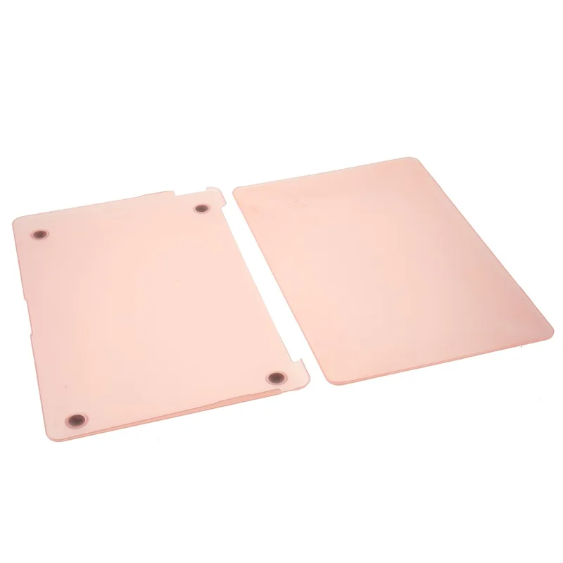 Front and Back Dots Pattern Slim Laptop PC Case for MacBook Air 13.3-inch with Retina Display A2179 (2020)/A1932/A2337 - Pink