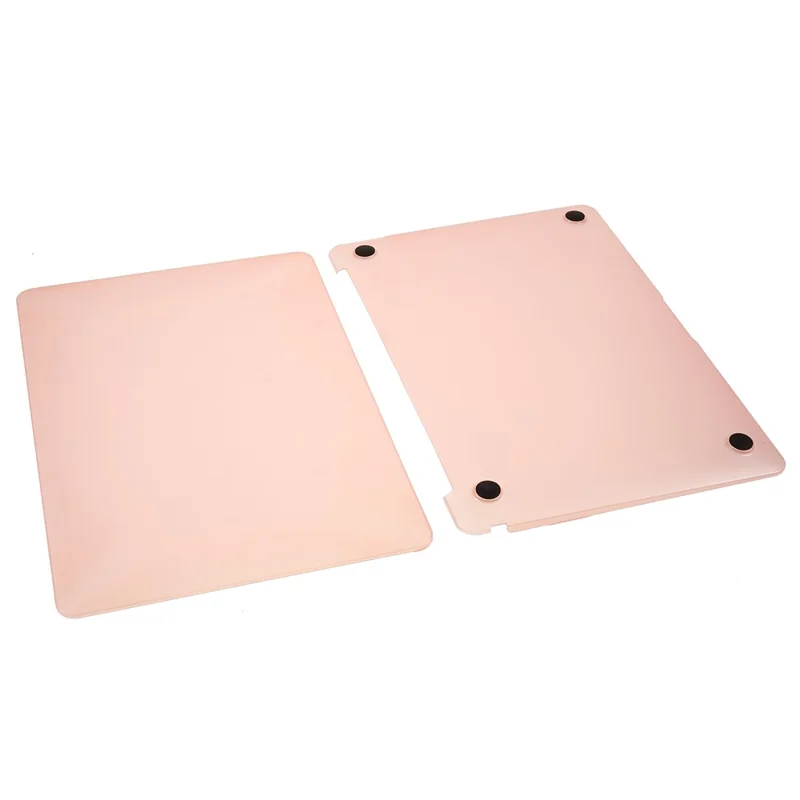 Front and Back Dots Pattern Slim Laptop PC Case for MacBook Air 13.3-inch with Retina Display A2179 (2020)/A1932/A2337 - Pink