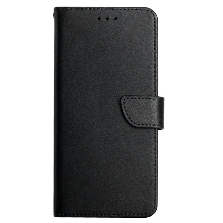 Qualité Authentique en Cuir Nappa Texture Portefeuille Multifonction Support Full Body Protective Phone Case Pour Iphone SE (2022) / SE (2020) / 8/7 - le Noir