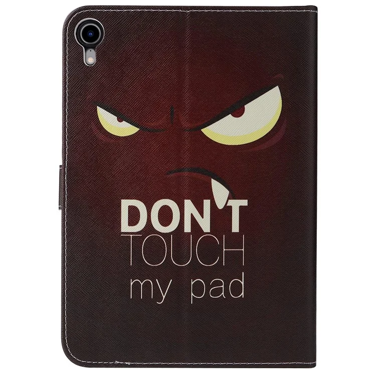 Auto Wake / Sleep Function Pattern Printing Tablet Series-2 Pattern Printing Leather Tablet Case with Wallet Stand for iPad mini (2024) / mini (2021) - Eyes
