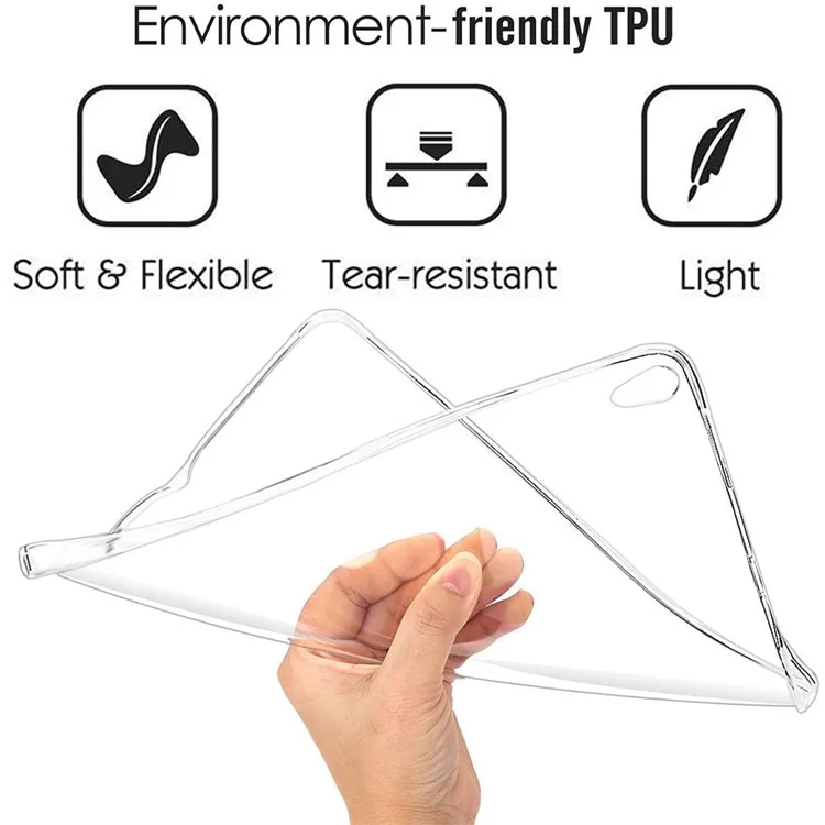 Slim Flexible TPU Transparent Shockproof Protective Back Cover Skin for iPad mini (2024) / mini (2021)