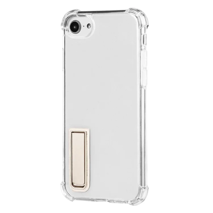 Drop Airbag Protection Soft TPU Transparent Back Cover with Magnetic Kickstand for iPhone 6 / 6s  / SE (2022)/SE (2020)/8/7