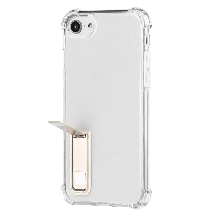 Drop Airbag Protection Soft TPU Transparent Back Cover with Magnetic Kickstand for iPhone 6 / 6s  / SE (2022)/SE (2020)/8/7