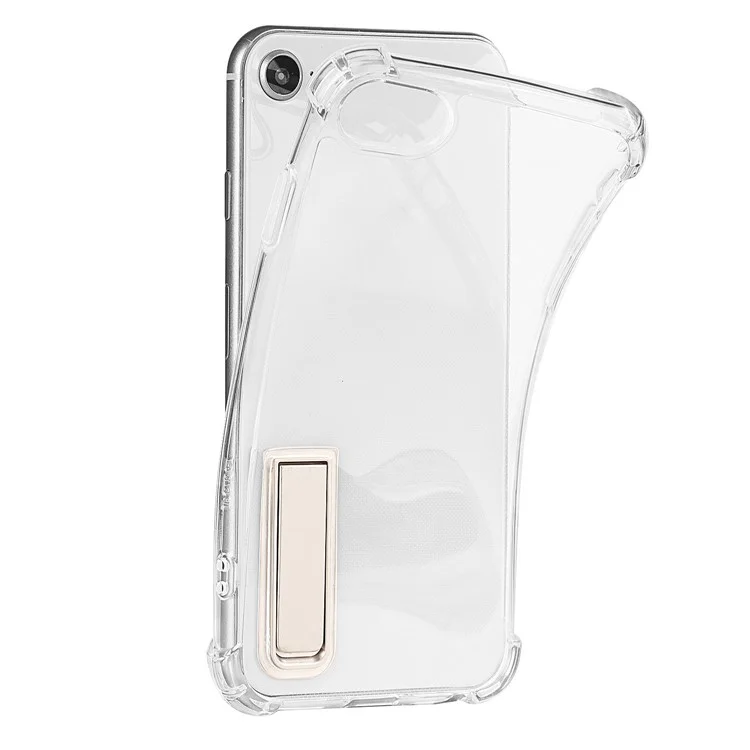 Drop Airbag Protection Soft TPU Transparent Back Cover with Magnetic Kickstand for iPhone 6 / 6s  / SE (2022)/SE (2020)/8/7