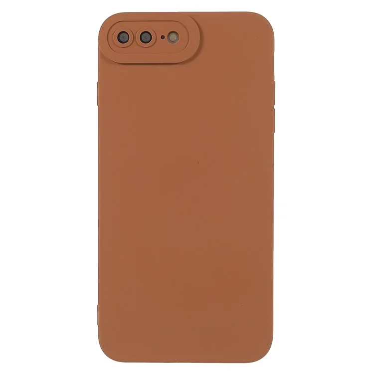 Anti-staub Präziser Ausschnittsdesign Phone Case Style Tpu-mobiltelefonabdeckung Für Iphone 8 Plus/7 Plus 5,5 Zoll - Braun