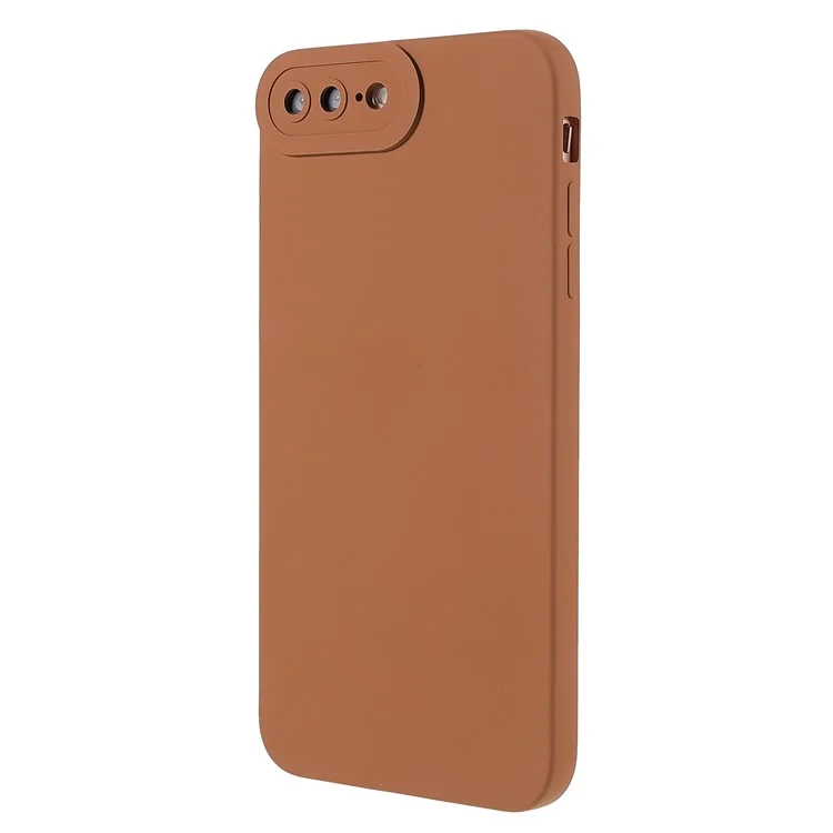 Anti-staub Präziser Ausschnittsdesign Phone Case Style Tpu-mobiltelefonabdeckung Für Iphone 8 Plus/7 Plus 5,5 Zoll - Braun