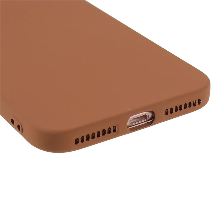 Anti-staub Präziser Ausschnittsdesign Phone Case Style Tpu-mobiltelefonabdeckung Für Iphone 8 Plus/7 Plus 5,5 Zoll - Braun