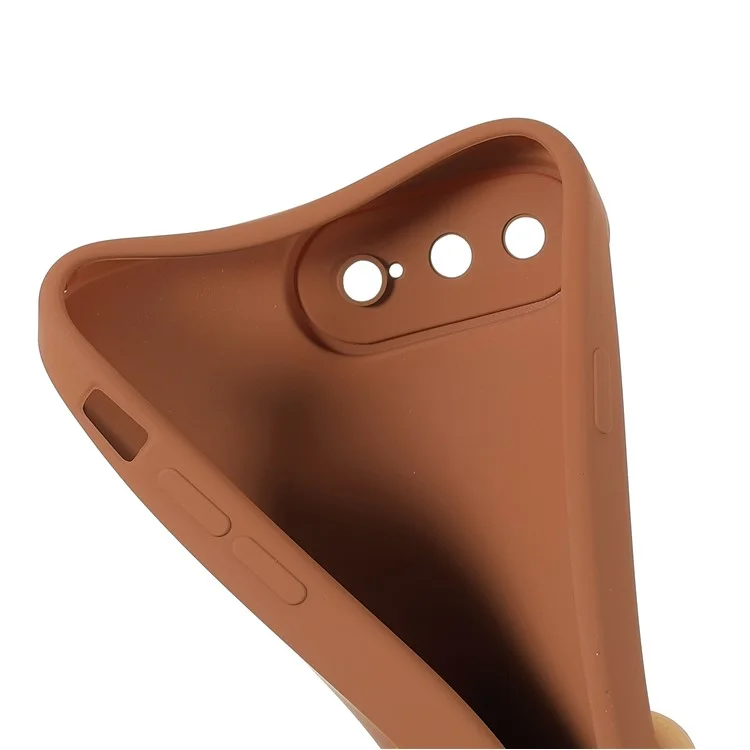 Anti-staub Präziser Ausschnittsdesign Phone Case Style Tpu-mobiltelefonabdeckung Für Iphone 8 Plus/7 Plus 5,5 Zoll - Braun