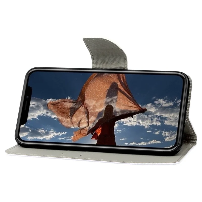 Wallet Stylish Pattern Printing PU Leather Case Magnetic Flip Stand Folio Cover with Strap for iPhone X/XS 5.8 inch - Daisies