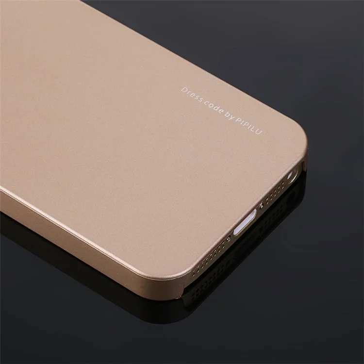 X-LEVEL Rubberized Hard PC Protective Cover for iPhone SE/5s/5 - Gold