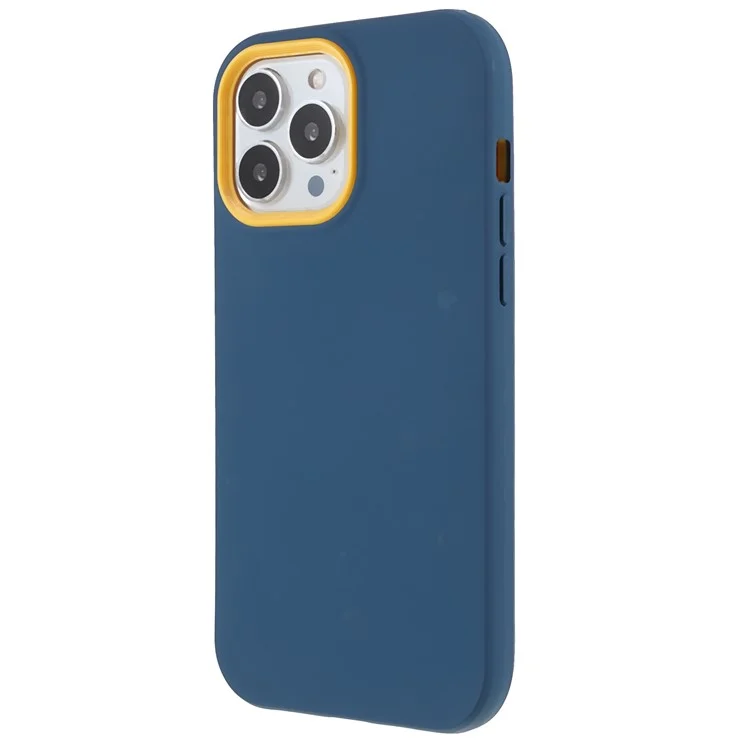 Shell Arrière TPU + PC Hybrid Case Anti-fingerprint Pour Iphone 13 Pro 6,1 Pouces - Saphir