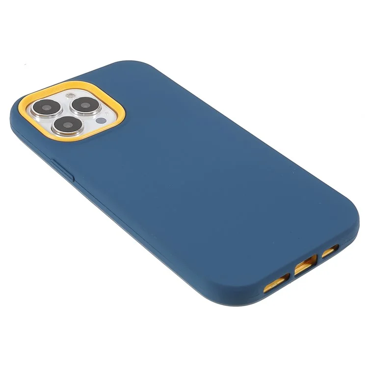 Shell Arrière TPU + PC Hybrid Case Anti-fingerprint Pour Iphone 13 Pro 6,1 Pouces - Saphir