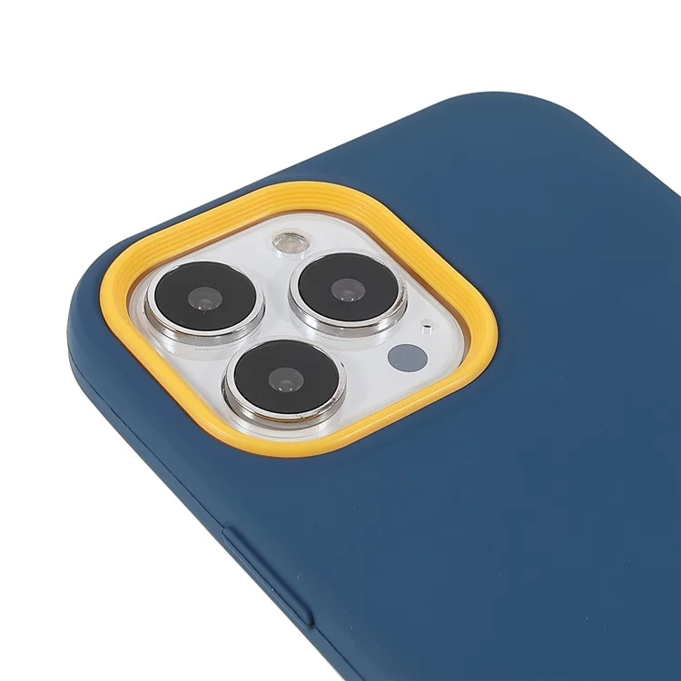 Shell Arrière TPU + PC Hybrid Case Anti-fingerprint Pour Iphone 13 Pro 6,1 Pouces - Saphir