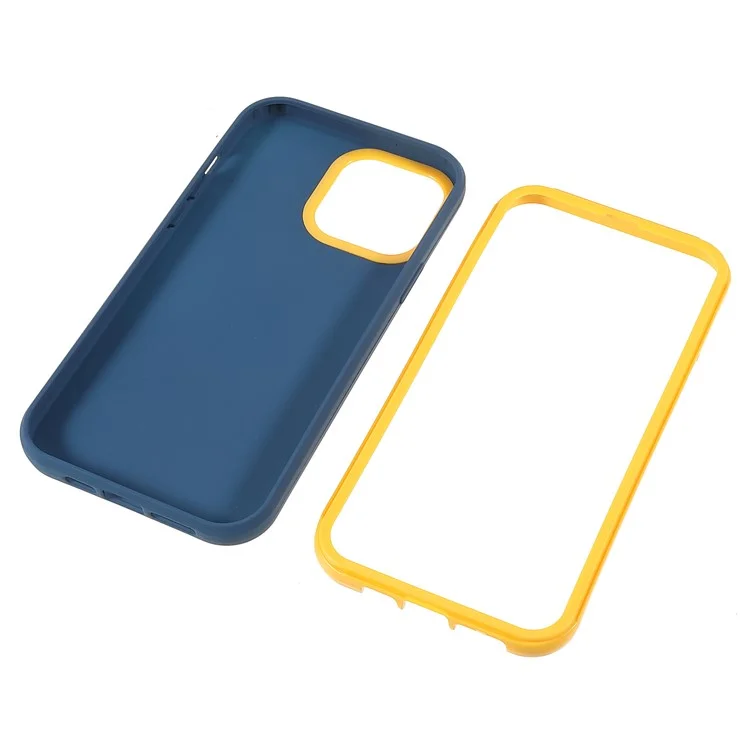 Shell Arrière TPU + PC Hybrid Case Anti-fingerprint Pour Iphone 13 Pro 6,1 Pouces - Saphir