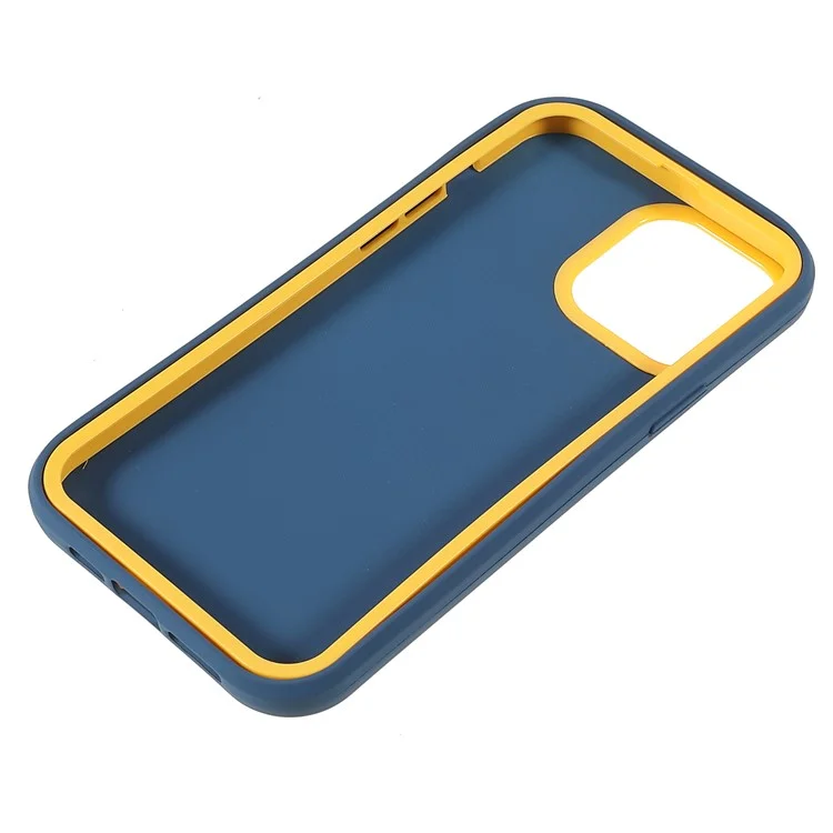 Shell Arrière TPU + PC Hybrid Case Anti-fingerprint Pour Iphone 13 Pro 6,1 Pouces - Saphir