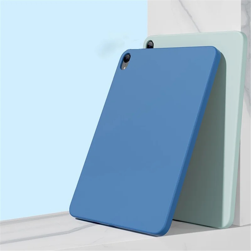 MUTURAL Drop-resistant Liquid Silicone+PC Microfiber Lining Protective Tablet Case Cover for iPad Air (2020)/Air (2022) - Black