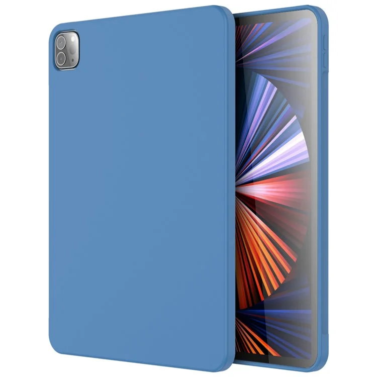 MUTURAL Microfiber Lining Liquid Silicone+PC Protective Tablet Case Cover for iPad Pro 12.9 (2022) / (2021) / (2020) / (2021) / (2022) - Baby Blue