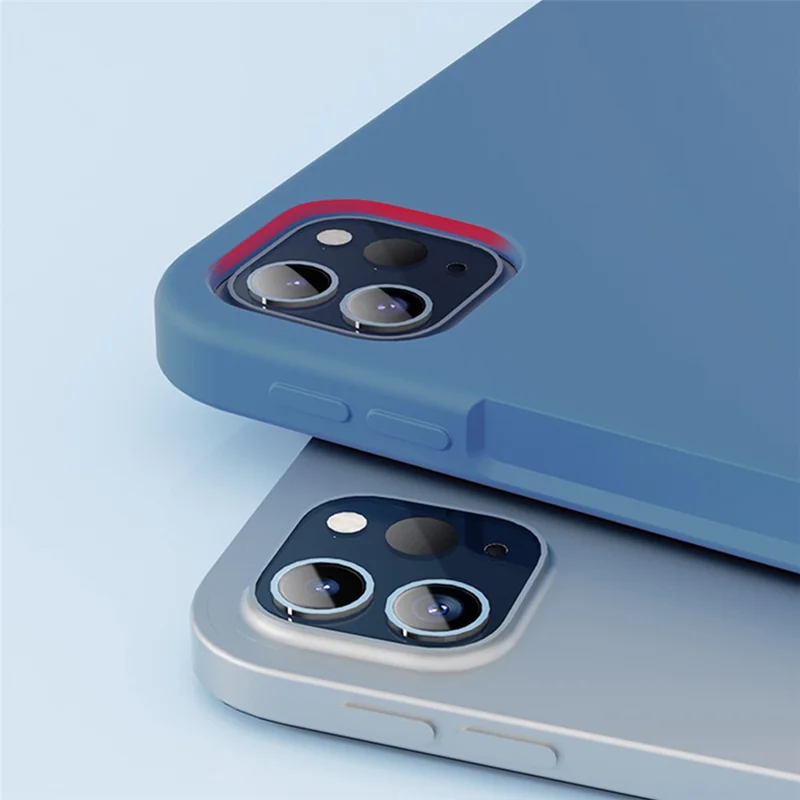 MUTURAL Microfiber Lining Liquid Silicone+PC Protective Tablet Case Cover for iPad Pro 12.9 (2022) / (2021) / (2020) / (2021) / (2022) - Pink